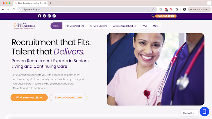 Website Redesign for Dilys Consulting