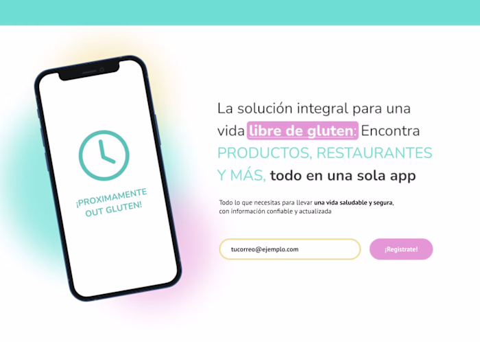 Mobile App's Landing Page