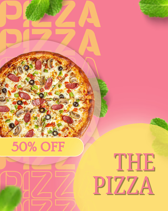 Pizza Brand Poster Design