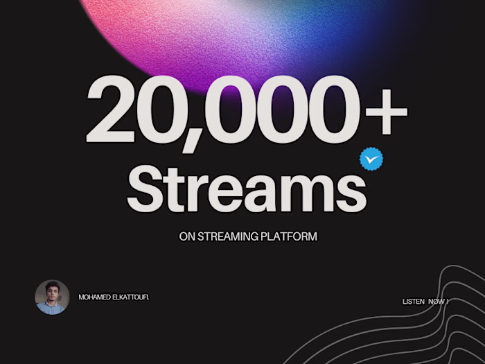 Over 20,000 Stream | Verified Artist