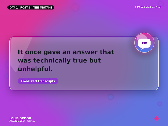 It once gave an answer