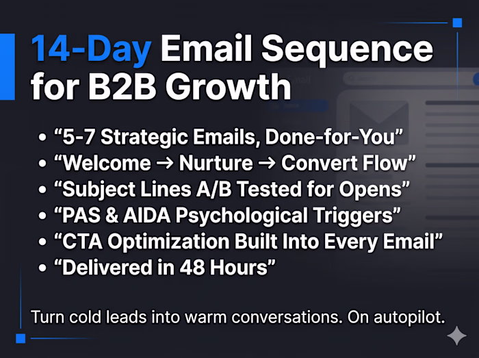 14-Day Email Sequence & Nurture