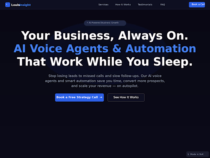 LouisInsight — AI Voice Agents & Automation
