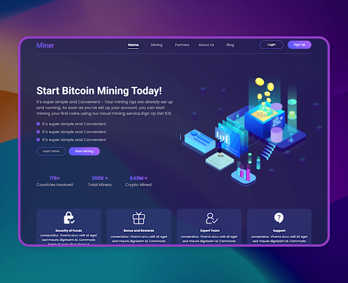 Miner – Cloud-Based Bitcoin Mining Platform