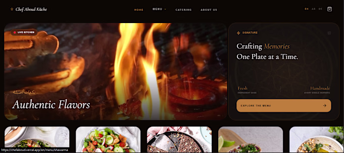 Premium multilingual restaurant website for
