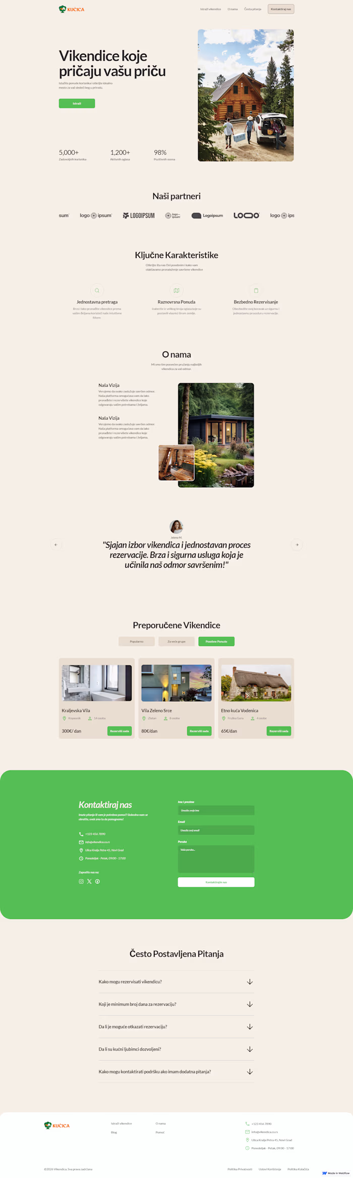 Kuciica is a modern property