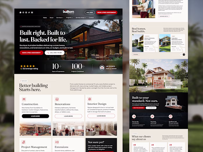 Builtom - Website for a