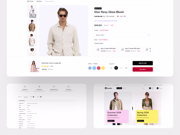 eCommerce Product Details Page