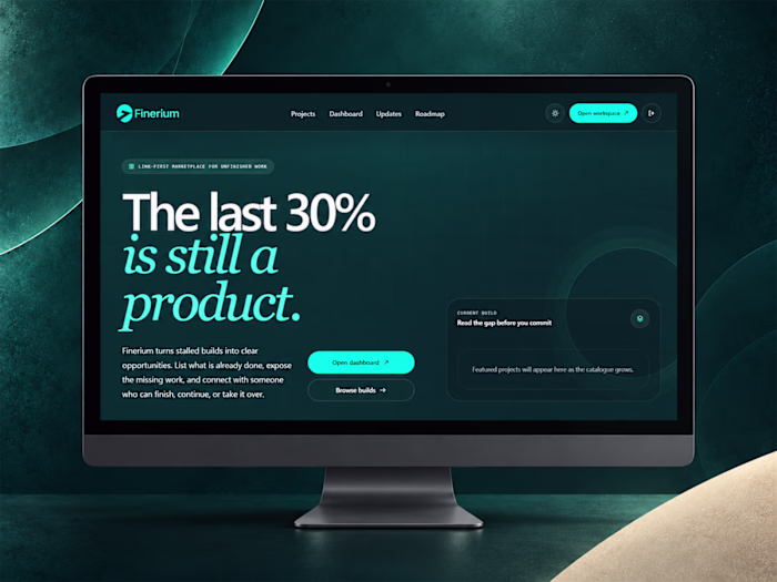 Finerium | Product Design & Web Build