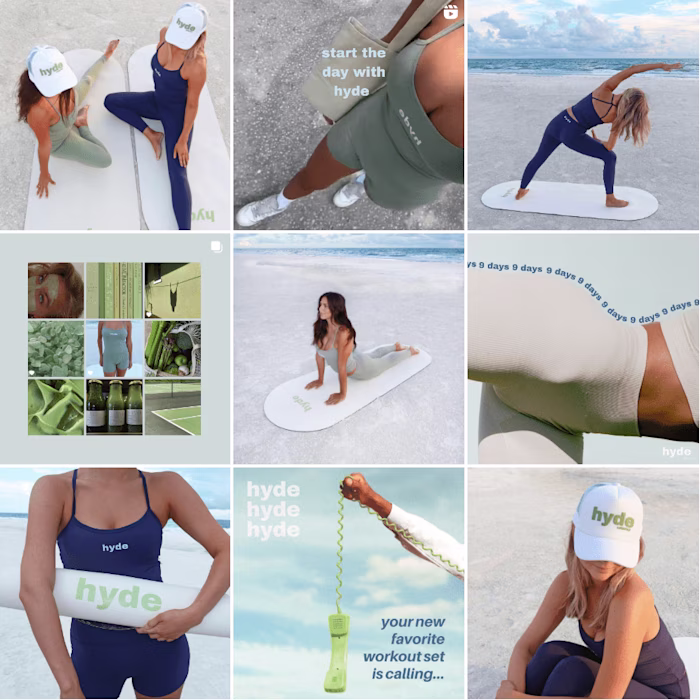 Pre-launch for small active wear brand