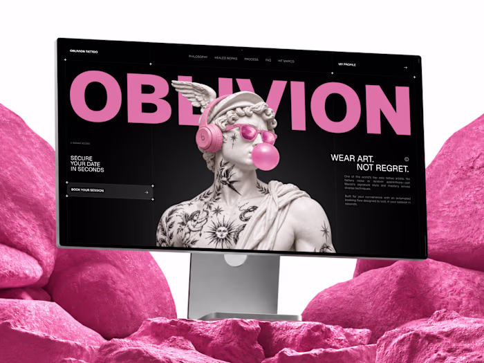 I built OBLIVION Tattoo service