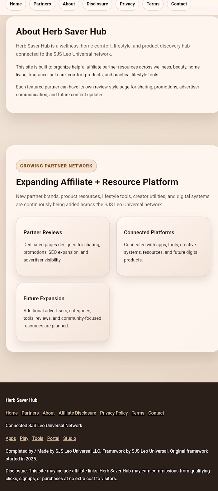 Herb Saver Hub: Website Architecture