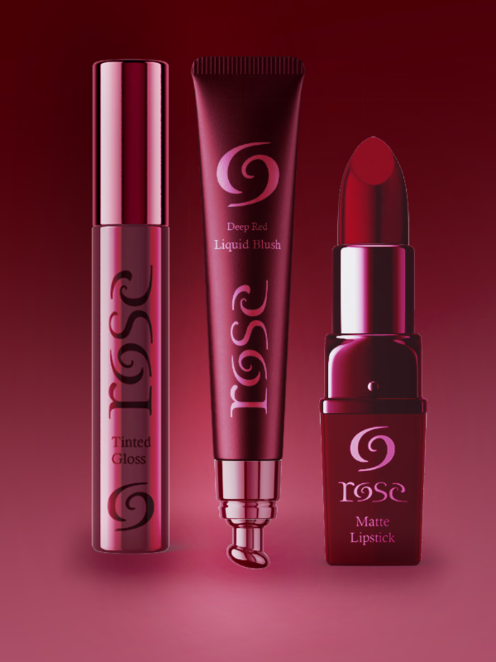 Rose Cosmetics: Packaging Design (Mockup)