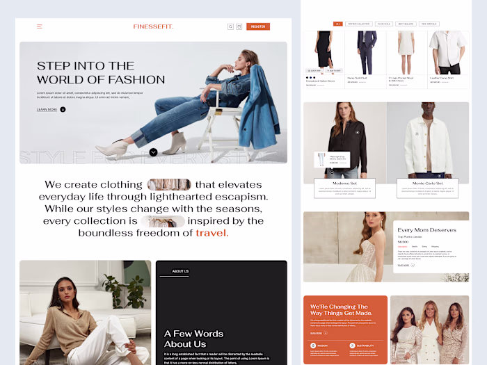 Fashion Website Design