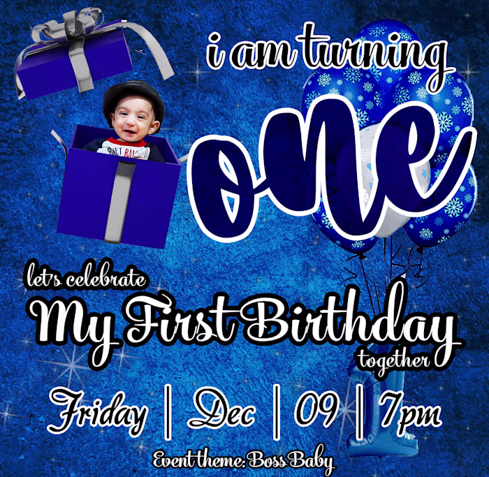Birthday invitation card design