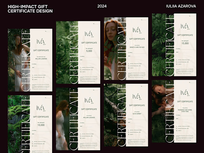 High-Impact Gift Certificate Design Project
