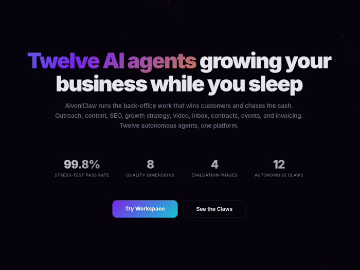AivonicClaw — Autonomous AI Back Office