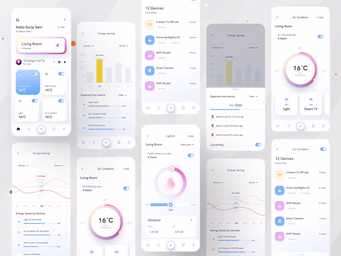 Smart Home App UI -