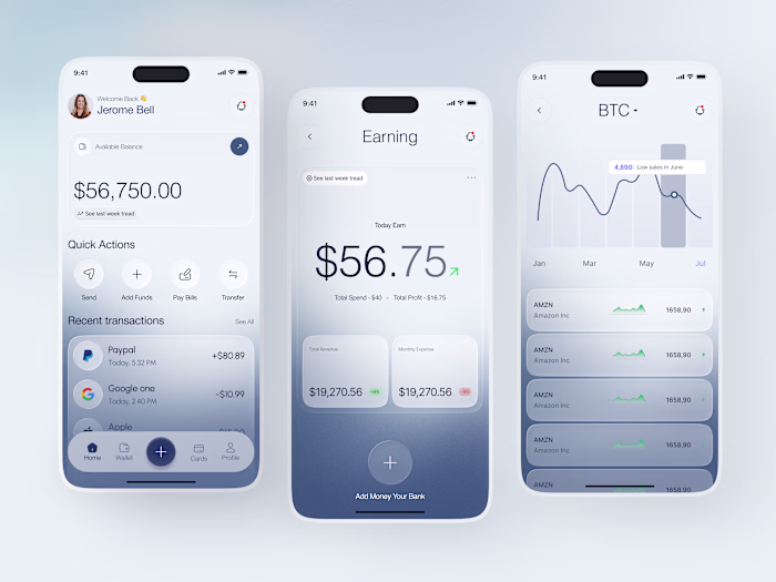 Payno- Fintech Investment App UI Design