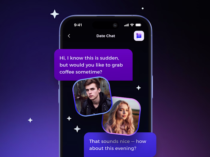 AI Dating App UI/UX Design - 4.9 AppStore