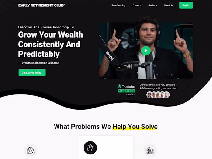 NEW Homepage for our online education company