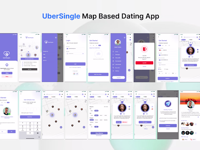 A map based dating hybrid app with flutter