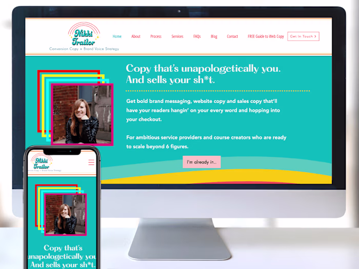 Ali Berry - Retro Website Design