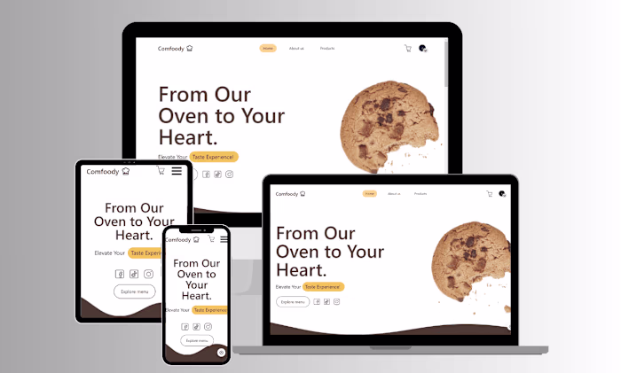 Comfoody - Ecommerce Website