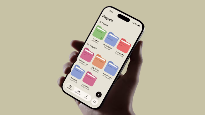 Project Page – one of the core screens I made for MyLine, a ...