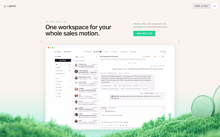 LotuCX: Gmail-Native CRM We Designed & Built