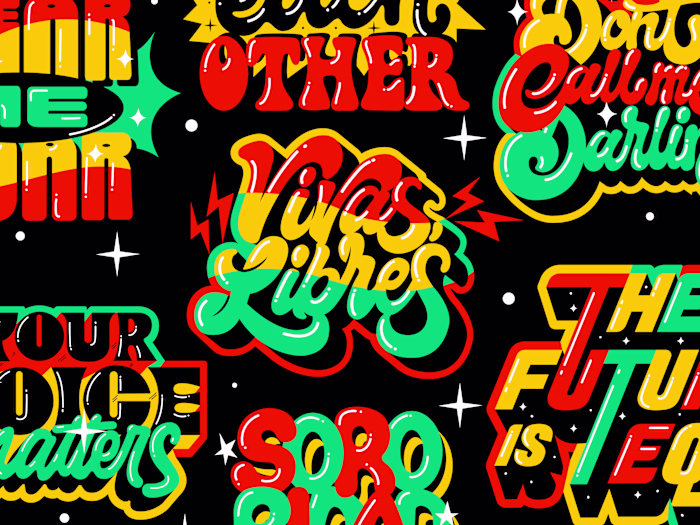 Womens International day Sticker Set + Lettering