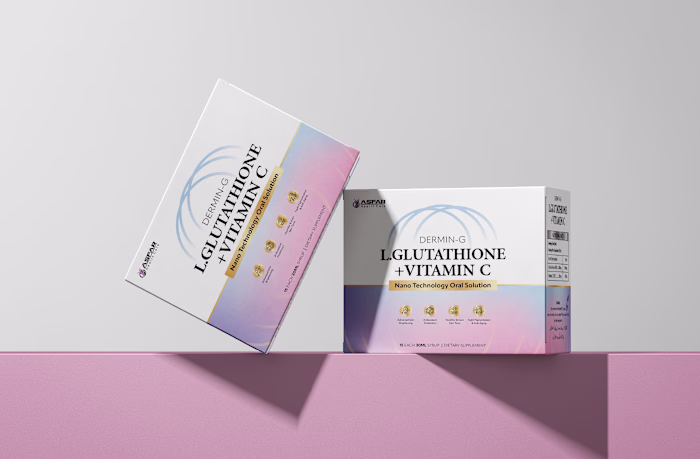 L-Glutathione + Vitamin Oral Shot Packaging Design