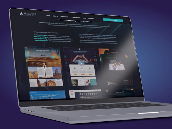 Group of Web UI/UX Design Projects