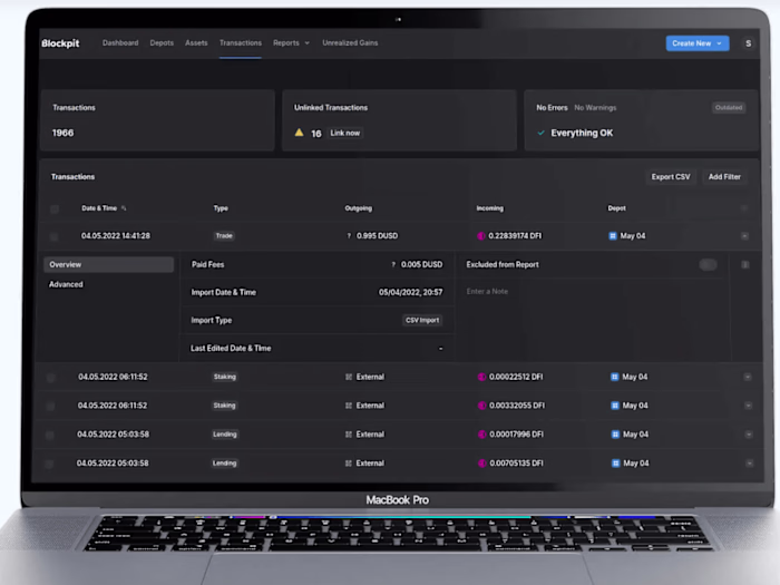 Blockpit - a cloud platform that simplifies crypto tax reporting