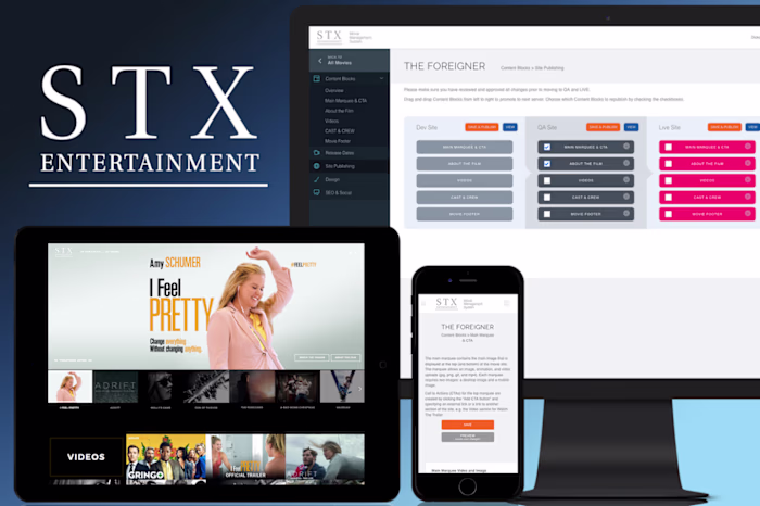 STX Films Marketing Custom CMS
