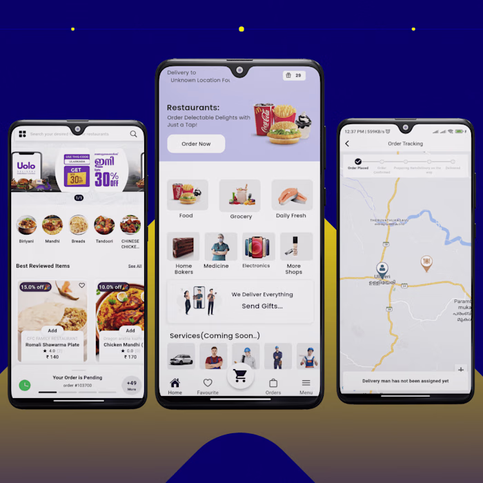 Uolo Delivery App in Flutter & Laravel