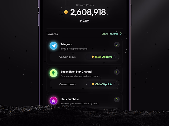 Airdrop claim interface