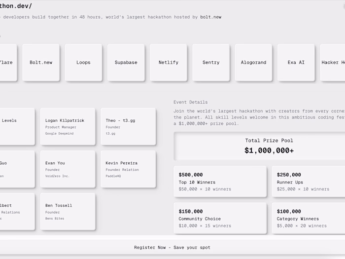 Hackathon.dev - World’s Largest Hackathon (Hackathon Submission)