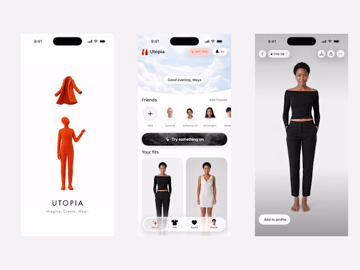 Utopia — Social Virtual Try-On App