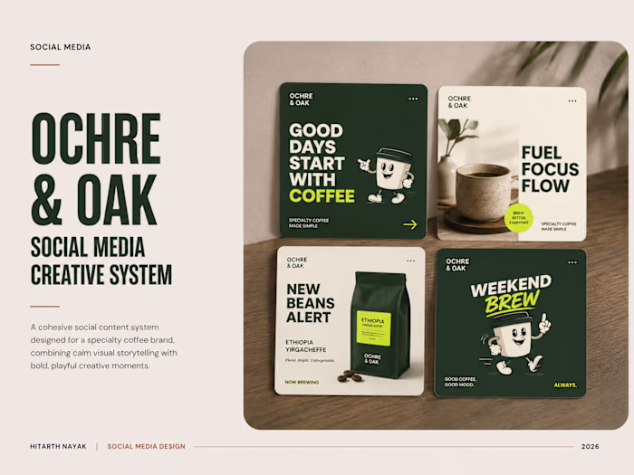 Ochre & Oak - Social Media Visual System
