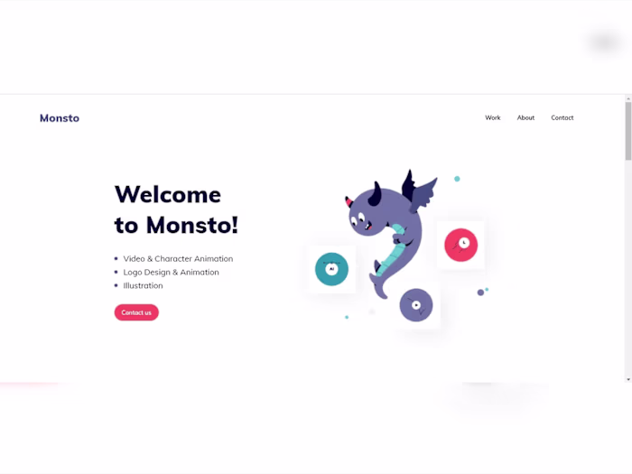 Monsto - Logo animation and illustration design