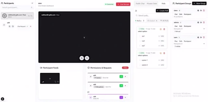 Create a web streaming platform using NextJS, Supabase, Live...