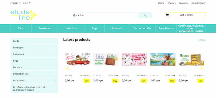 EtudeLine Modern Fashion eCommerce Platform Development