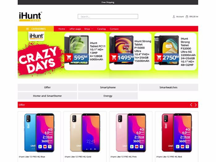  iHunt Custom Shopify Theme Development