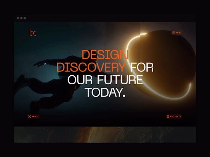 BC space themed Framer template