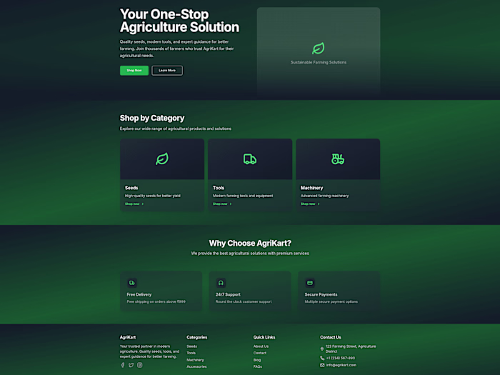 eCommerce website