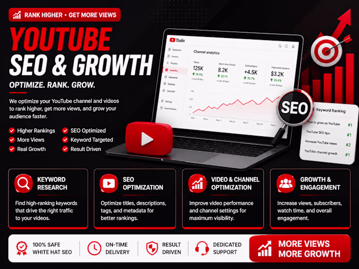 Title
YouTube SEO & Growth Service
Description
I
