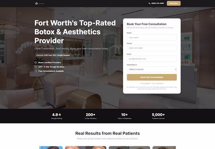 High Converting Landing Page Build