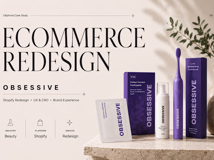 Obsessive Smiles Website UX Design & CRO | Shopify Ecommerce