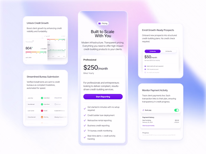 Simplifies credit reporting with easy